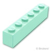 ブロック 1 x 6：[Light Aqua / ライトアクア]