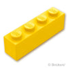 ブロック 1 x 4：[Yellow / イエロー]