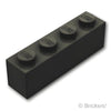 ブロック 1 x 4：[Black / ブラック]
