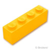 ブロック 1 x 4：[Bt,Lt Orange / ブライトライトオレンジ]