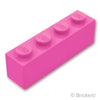 ブロック 1 x 4：[Dark Pink / ダークピンク]