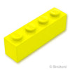 ブロック 1 x 4：[Neon Yellow / ネオンイエロー]