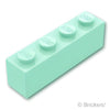 ブロック 1 x 4：[Light Aqua / ライトアクア]