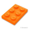 プレート 2 x 3：[Orange / オレンジ]