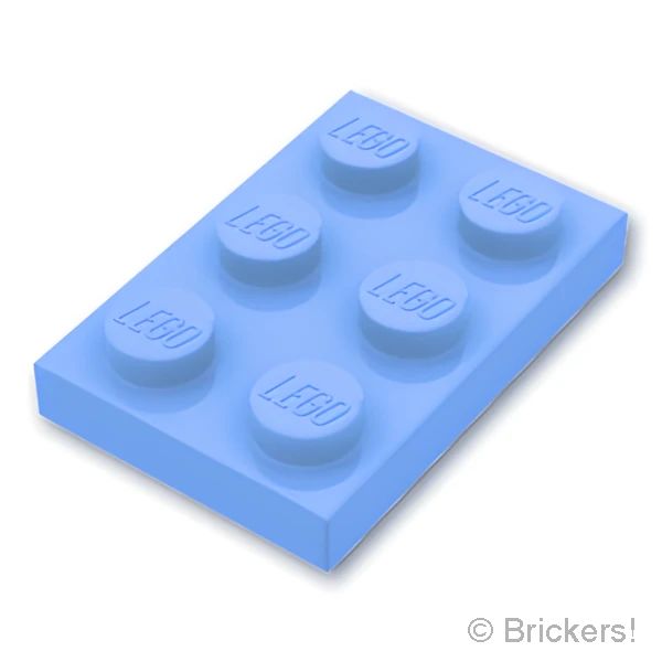 LEGO® パーツ 6013810/6132423/6361991 プレート 2 x 3：[Bt,Lt Blue / ブライトライトブルー] 3021-212 の商品ページ｜レゴ®パーツ バラ売りのブリッカーズ