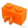 ブロック 1 x 2 - 垂直クリップ：[Orange / オレンジ]