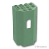 パネル 3 x 4 x 6 - 窓付きタレット壁：[Sand Green / サンドグリーン]