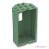 パネル 3 x 4 x 6 - 窓付きタレット壁：[Sand Green / サンドグリーン]