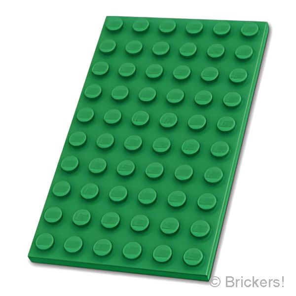 LEGO® パーツ 4172864/6290260 プレート 6 x 10：[Green / グリーン] 3033-028 の商品ページ｜レゴ®パーツ バラ売りのブリッカーズ