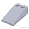 スロープ 18° 4 x 2：[Light Bluish Gray / グレー]