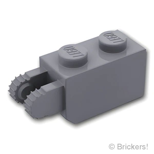 LEGO® パーツ 4210724/6267141 ヒンジ ブロック 1 x 2 - 垂直ロック：[Dark Bluish Gray / ダークグレー] 30365-199 の商品ページ｜レゴ®パーツ バラ売りのブリッカーズ