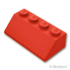 スロープ 45° 2 x 4：[Red / レッド]