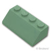 スロープ 45° 2 x 4：[Sand Green / サンドグリーン]