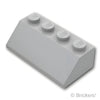 スロープ 45° 2 x 4：[Light Bluish Gray / グレー]