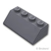 スロープ 45° 2 x 4：[Dark Bluish Gray / ダークグレー]