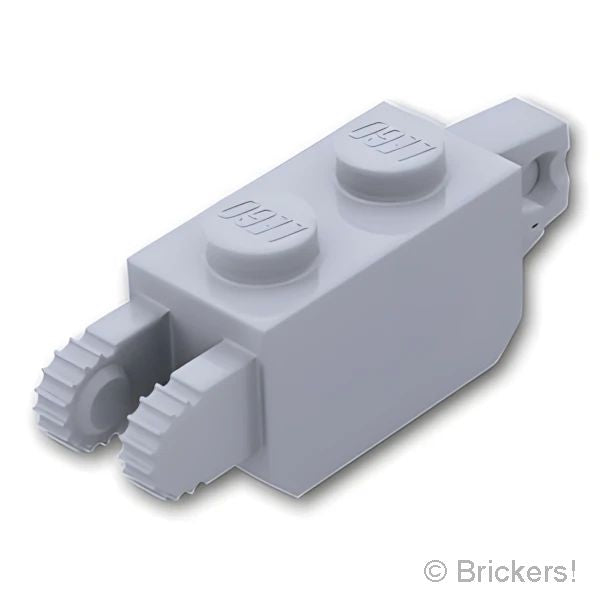 LEGO® パーツ 4211667 ヒンジ ブロック 1 x 2 - 垂直ロック / 垂直キャッチ：[Light Bluish Gray / グレー] 30386-194 の商品ページ｜レゴ®パーツ バラ売りのブリッカーズ