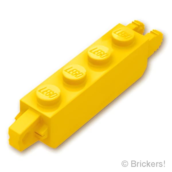 LEGO® パーツ 4140705/4144568/4218728/6267090 ヒンジ ブロック 1 x 4 - 垂直キャッチ / 垂直ロッキング：[Yellow / イエロー] 30387-024 