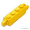 ヒンジ ブロック 1 x 4 - 垂直キャッチ / 垂直ロッキング：[Yellow / イエロー]