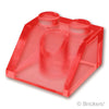 スロープ 45° 2 x 2：[Tr,Red / トランスレッド]