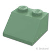 スロープ 45° 2 x 2：[Sand Green / サンドグリーン]