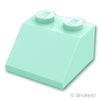 スロープ 45° 2 x 2：[Light Aqua / ライトアクア]