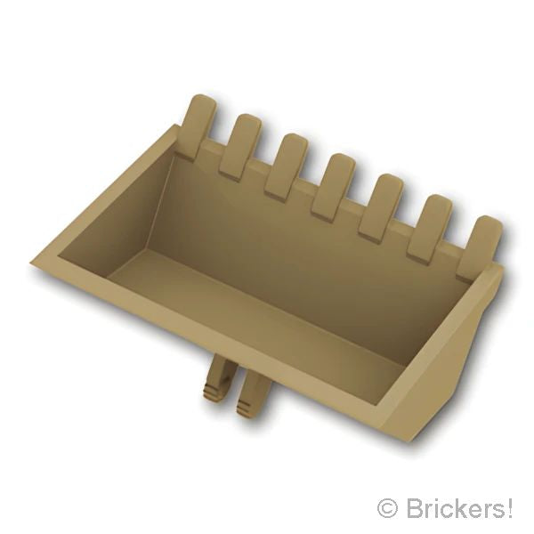 LEGO® パーツ 6144137 ビークル ディガーバケット 3 x 6 - ヒンジロック：[Dark Tan / ダークタン] 30394-138 