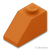 スロープ 45° 2 x 1：[Dark Orange / ダークオレンジ]