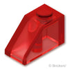 スロープ 45° 2 x 1：[Tr,Red / トランスレッド]