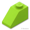 スロープ 45° 2 x 1：[Lime / ライム]