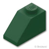スロープ 45° 2 x 1：[Dark Green / ダークグリーン]