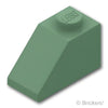 スロープ 45° 2 x 1：[Sand Green / サンドグリーン]