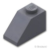 スロープ 45° 2 x 1：[Dark Bluish Gray / ダークグレー]