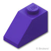 スロープ 45° 2 x 1：[Dark Purple / ダークパープル]