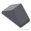 スロープ ダブル 45° 2 x 1：[Dark Bluish Gray / ダークグレー]