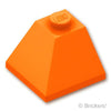 スロープ ダブル 45° 2 x 2 - コーナー：[Orange / オレンジ]