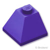 スロープ ダブル 45° 2 x 2 - コーナー：[Dark Purple / ダークパープル]
