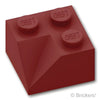 スロープ 45° 2 x 2 - インナー：[Dark Red / ダークレッド]