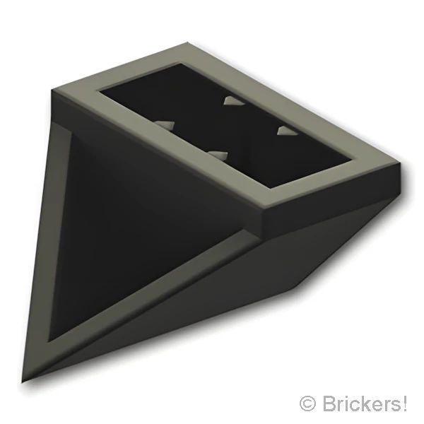 LEGO® パーツ - スロープ インバート ダブル 45° 2 x 1：[Black / ブラック] 3049-026 