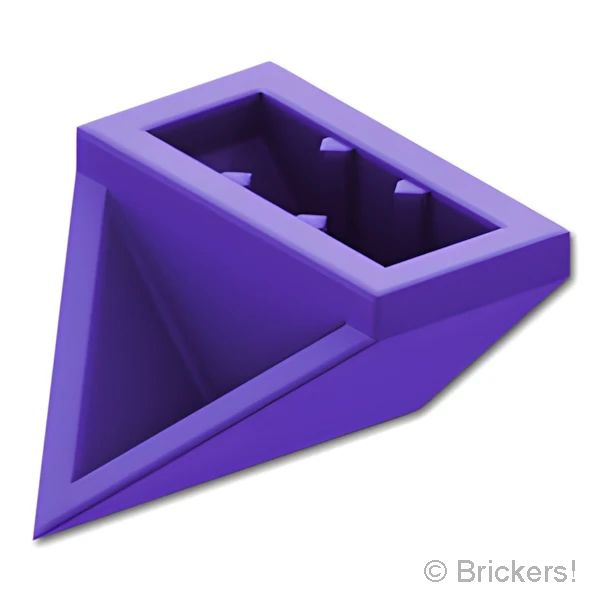 LEGO® パーツ - スロープ インバート ダブル 45° 2 x 1：[Dark Purple / ダークパープル] 3049-268 