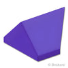 スロープ インバート ダブル 45° 2 x 1：[Dark Purple / ダークパープル]