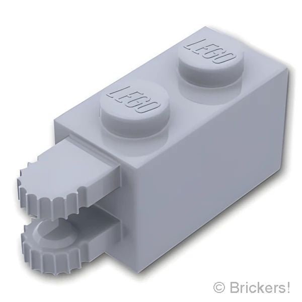 LEGO® パーツ 4211678/6078264/6267136 ヒンジ ブロック 1 x 2 - 水平キャッチ：[Light Bluish Gray / グレー] 30540-194 の商品ページ｜レゴ®パーツ バラ売りのブリッカーズ