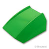 スロープ カーブ 2 x 2 - リップ：[Bt,Green / ブライトグリーン]