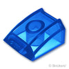 スロープ カーブ 2 x 2 - リップ：[Tr,Blue / トランスブルー]