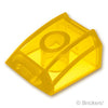 スロープ カーブ 2 x 2 - リップ：[Tr,Yellow / トランスイエロー]
