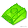 スロープ カーブ 2 x 2 - リップ：[Tr,Bt Green / トランスブライトグリーン]