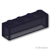 ブロック 1 x 4 - ボトムチューブ無し：[Tr,Black / トランスブラック]