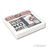 タイル 2 x 2 - 新聞 DAILY BUGLE 「スパイダーマンはもう居ないのか？」：[White / ホワイト]