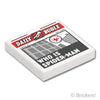 タイル 2 x 2 - 新聞 DAILY BUGLE 「スパイダーマンは誰？」：[White / ホワイト]