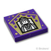 タイル 2 x 2 - 蛙チョコレートのカード「ジョコンダ・サイクス」：[Dark Purple / ダークパープル]