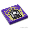 タイル 2 x 2 - 蛙チョコレートのカード「セラフィナ ピッカリー」：[Dark Purple / ダークパープル]